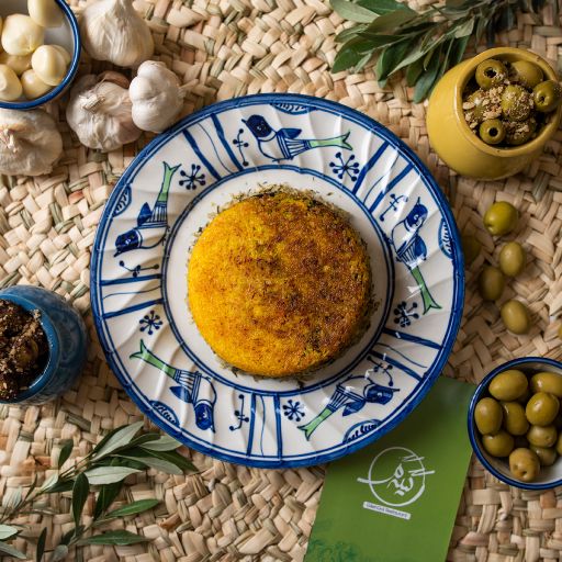 سبزی پلو با روغن زیتون 
